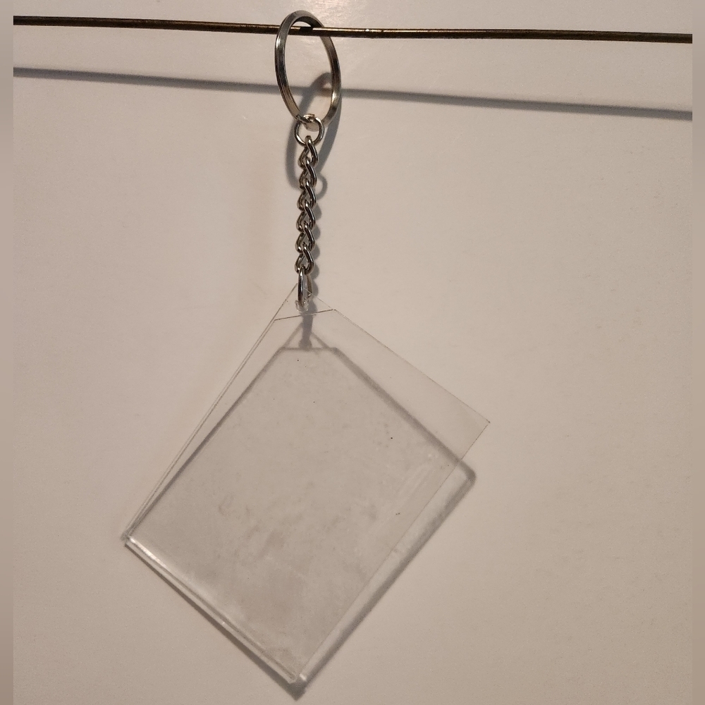 3 1/2” Clear Acrylic Photo Picture Frame Keychain